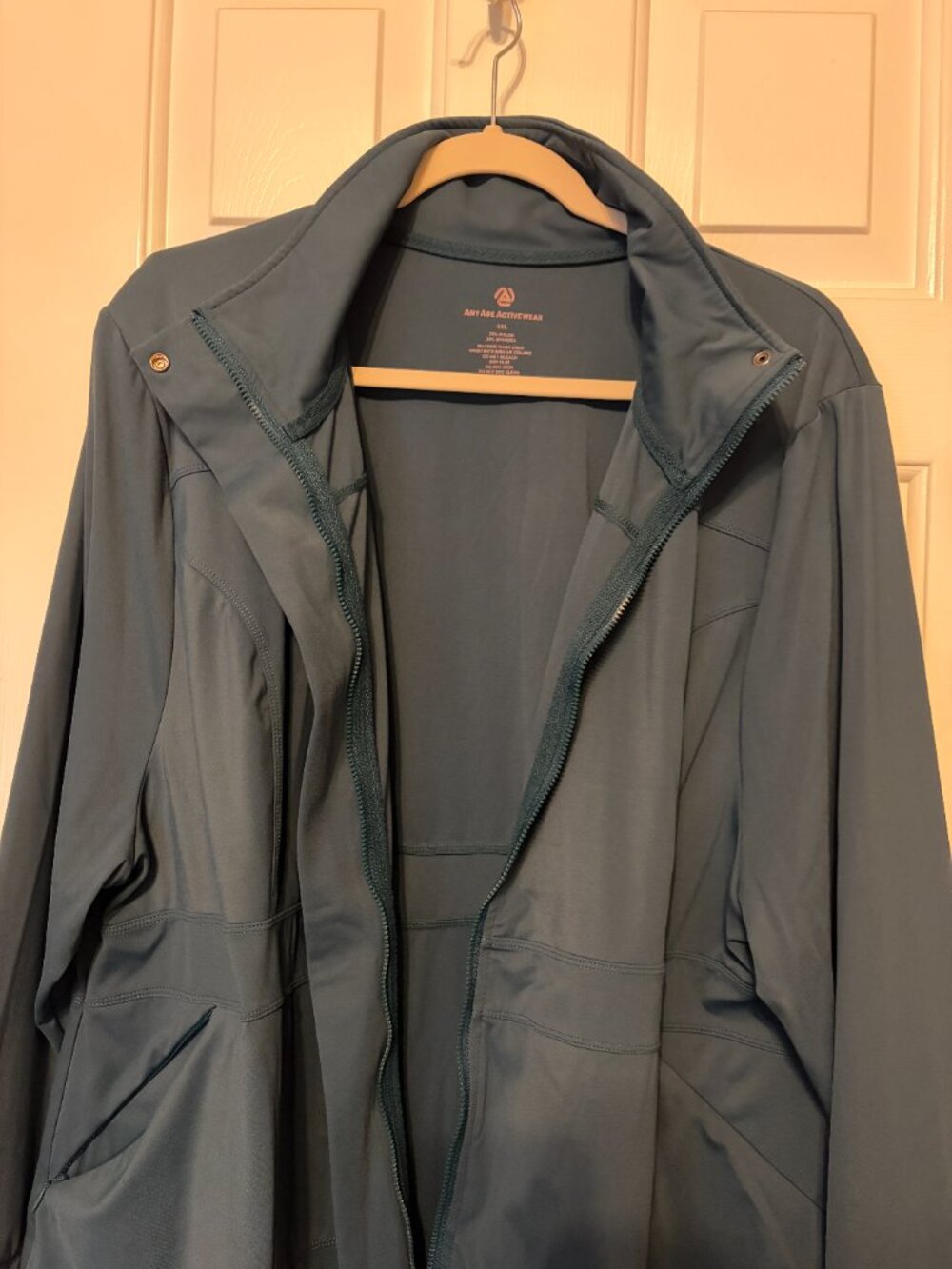 AnyAge Wear Madison Long Jacket, Size 3XL, in Sea Blend Blue - Picture 11 of 15